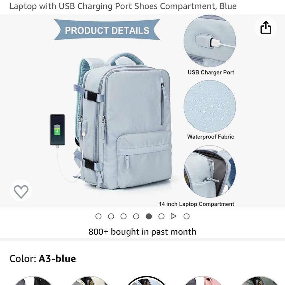 Travel backpack